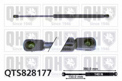 QUINTON HAZELL qts828177 -  Газовая пружина, заднее стекло